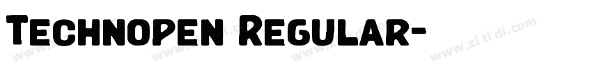 Technopen Regular字体转换 Technopen Regular字体转换